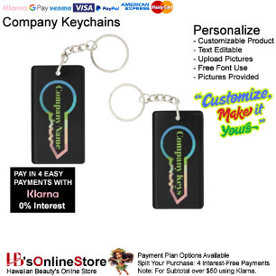 Company Keys Keychain Customizable Template 5