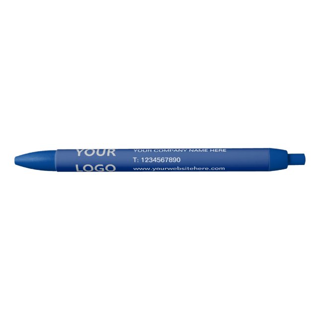Company Logo and Text Business Promotional Pen (Front)