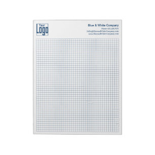 Company Logo Blue Grid Graph Calcpad Notepad