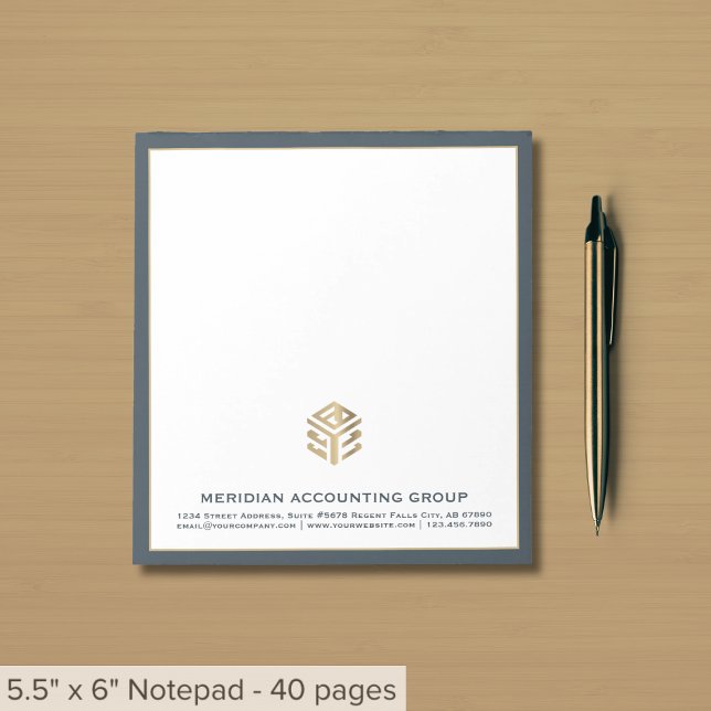 Company Logo Border Notepad (Creator Uploaded)