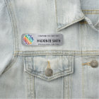 Company Logo Brushed Grey Colour Plastic Employee