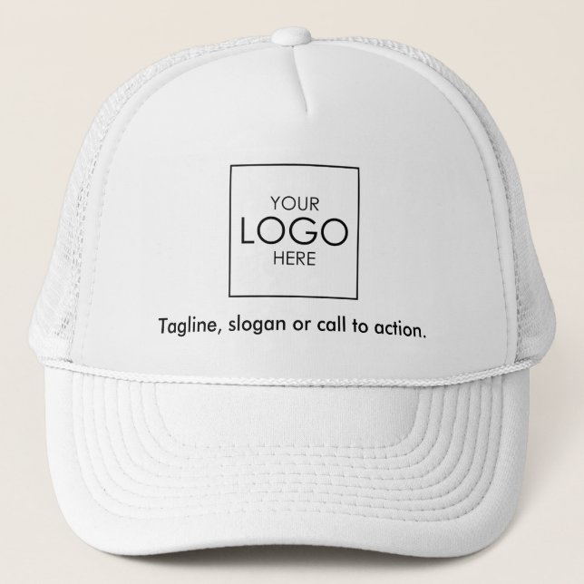 Company Logo Business Employee Client Staff Custom Trucker Hat (Front)