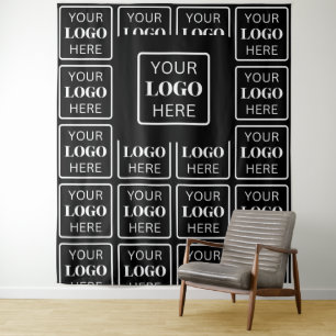 Company Logo Business Event Backdrop Tapestry