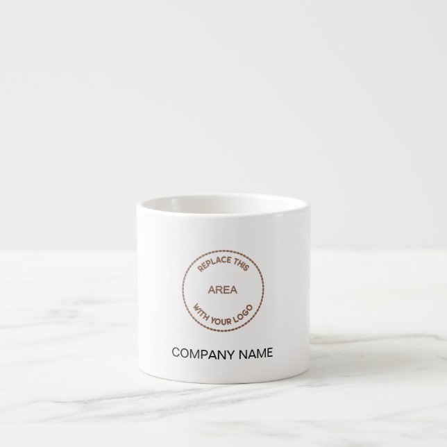 Company Logo Business Restaurant Name Espresso Cup (Front)
