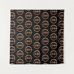 Company Logo Business Video Conference Backdrop Tapestry
