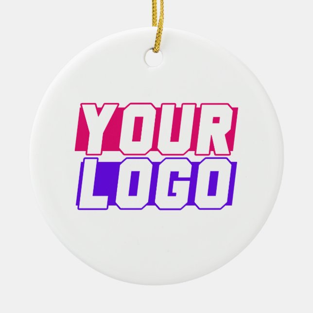 Company Logo Ceramic Ornament (Front)