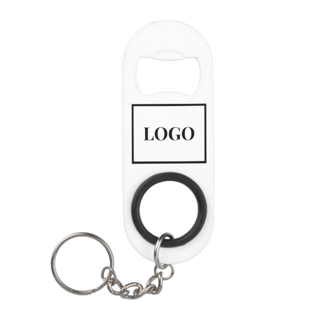Company Logo Custom Keychain Bottle Opener (Front)