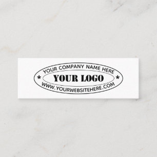 Company Logo Custom Text Business Card Template
