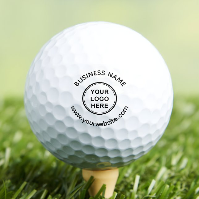 Company Logo & Custom Text Marketing Giveaway Golf Balls (Creator Uploaded)