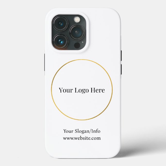 Company Logo Elegant Branded Business Template Case-Mate iPhone Case (Back)
