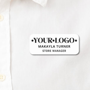 Company Logo Employee Name Tag