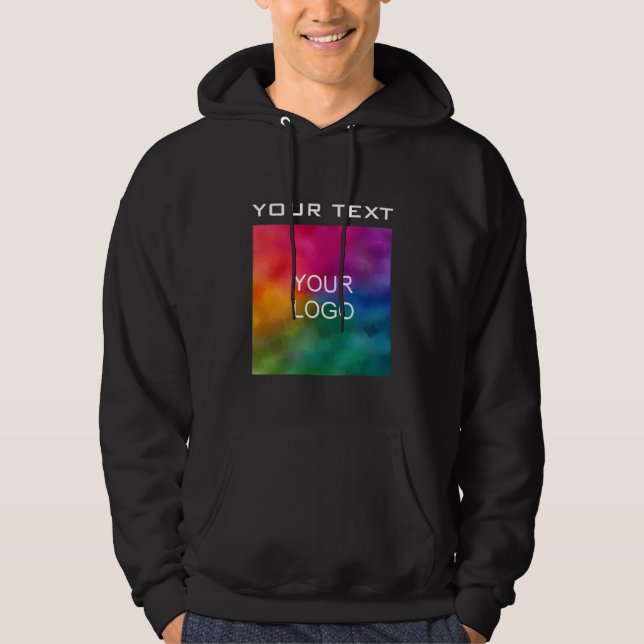 Company Logo Front Design Employee Mens Basic Hoodie (Front)