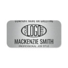 Company Logo Gray Color Printed Plastic Employee