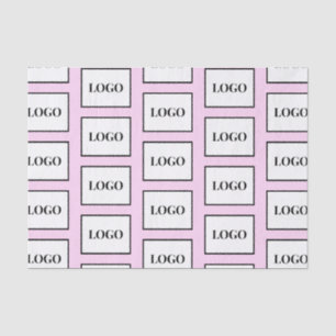 Company Logo Light Purple Custom Tissue Paper
