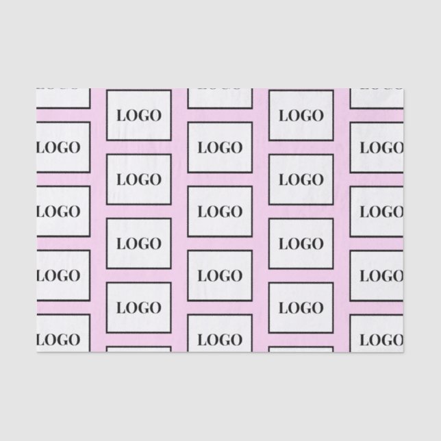 Company Logo Light Purple Custom Tissue Paper (Front)