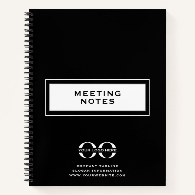 Company Logo Meeting Notes Spiral Notebook (Front)