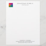 Company Logo Modern Elegant Simple Template Letterhead<br><div class="desc">Customizable Company Logo Modern Simple Template Elegant Letterhead.</div>