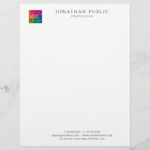 Company Logo Modern Elegant Simple Template Letterhead