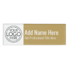 Company Logo - Name, Professional Title, Gold