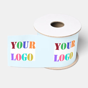 Company Logo Promotional Business Ribbon Example Grosgrain Ribbon