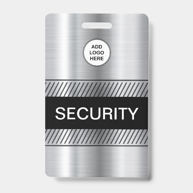 Company Logo Security Staff Badge (Front)