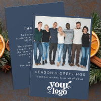 Company Logo Team Photo Stylish Business Christmas