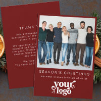 Company Logo Team Photo Stylish Business Christmas
