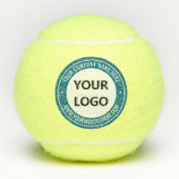 Company Logo Text Branded Tennis Balls Template