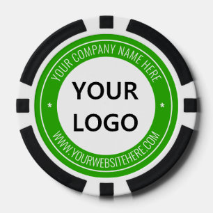 Company Logo Text Business Poker Chips Template