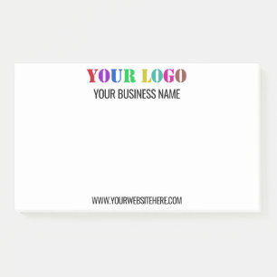 Company Logo Text Business Post-it® Notes Template