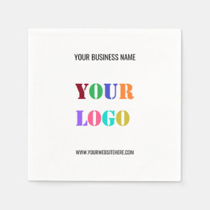 Company Logo Text Business Promotional Napkins