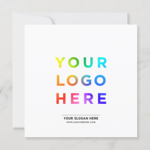 Company logo text modern invitation cards