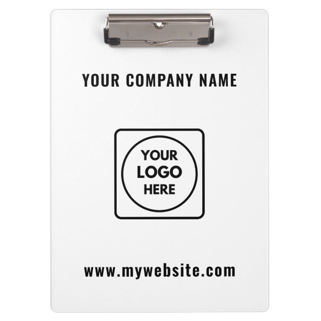Company Logo Text Promo Pro clipboard (Front)