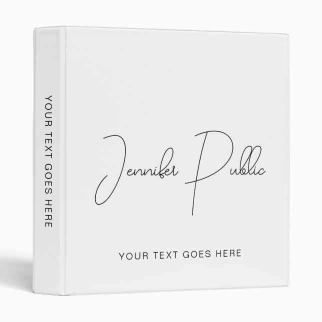 Company Logo Typed Text Here Elegant Template Binder (Front/Spine)