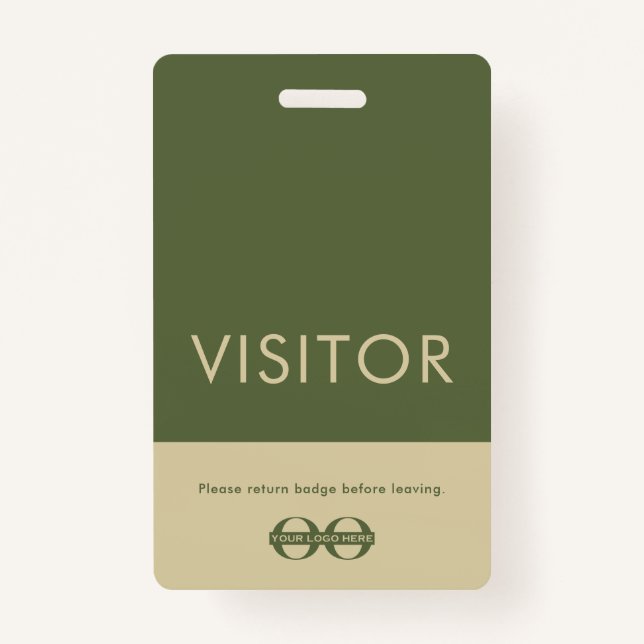 Company Logo Visitor Badge (Front)