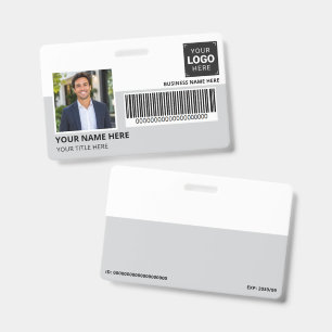 Company Logo With Photo Business Badge