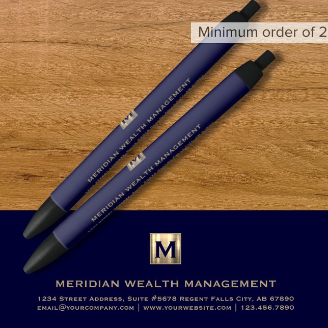 Company Monogram Branded Promotional Pen (Creator Uploaded)