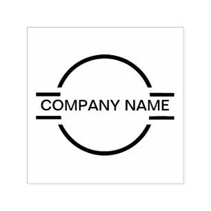 Company Monogram Logo Emblem Self-inking Stamp