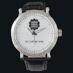 Company Name And Logo Corporate Promotional Watch<br><div class="desc">Branded Watches make unique corporate promotional gifts. Personalize with your company name and logo. The logo watches also make great gifts of appreciation for employees.</div>