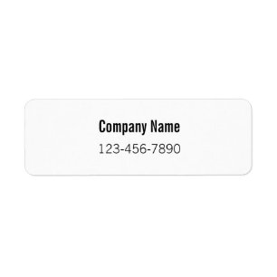 Company Name (Bold) and Phone Number Product