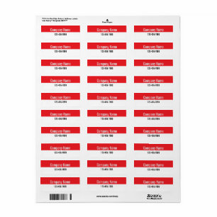 Company Name Phone Number Red and White Product