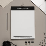 Company Name Professional Black & White Letterhead<br><div class="desc">This modern letterhead design is perfect for any professional company. It's sleek,  professional,  and can be easily personalized with your company's name and contact. The letterhead is printed on high-quality paper and ready to be printed.</div>