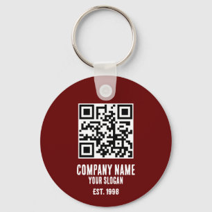 Company Name, QR Code Keychain