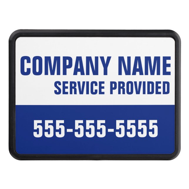 Company Name Service Provided Custom Phone Trailer Hitch Cover (Front)
