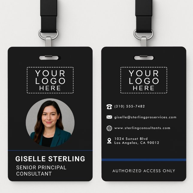 Company Name Tag Custom Photo ID Logo  Badge (Creator Uploaded)