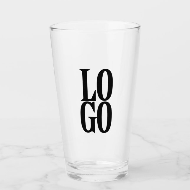 Company or Business Custom Logo Glass (Front)