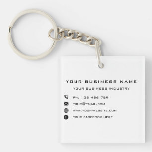 Company Promotional Personalized Keychain Example