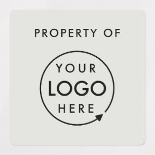 Company Property Logo   Silver Grey Business Asset