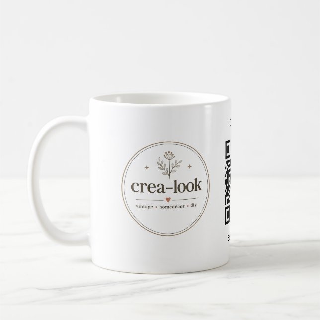 company qr code mug  (Left)