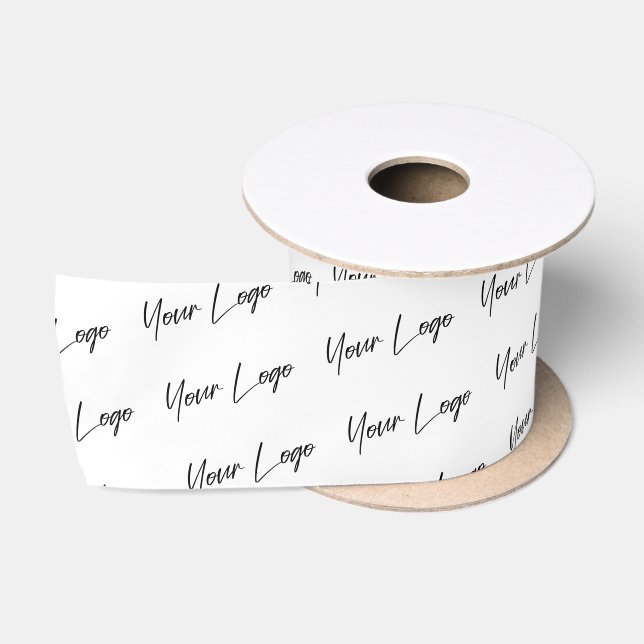 Company Signature Logo Branded Satin Ribbon (Spool)